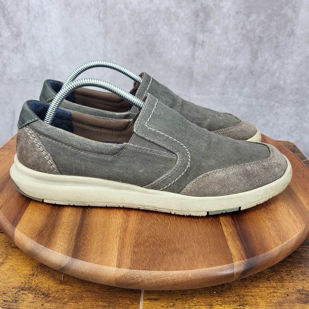 Dockers Sneakers Mens 9.5 M Gray Suede Leather Loafers Slip On Shoes  Cahill‎